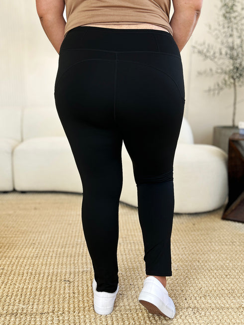 Wide Waistband Sports Leggings - Odaingerous